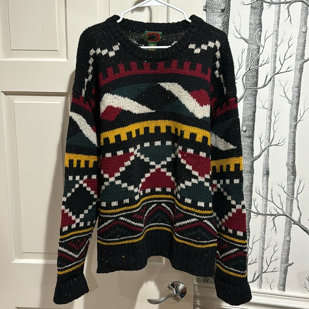 Vintage Boston Traders Rasta Wool Sweater